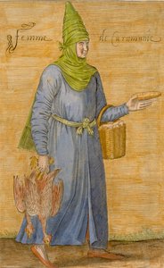 卡拉马尼女人彩色雕刻 作者 戴维·尼古拉（David Nicolai）